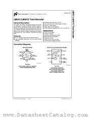 LM567C datasheet pdf National Semiconductor