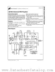 LM1865 datasheet pdf National Semiconductor