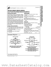 LM158 datasheet pdf National Semiconductor