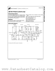 LM1391 datasheet pdf National Semiconductor