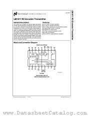 LM1871 datasheet pdf National Semiconductor