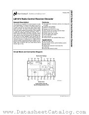 LM1872 datasheet pdf National Semiconductor