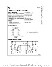 LM1877 datasheet pdf National Semiconductor