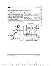 LM2900 datasheet pdf National Semiconductor