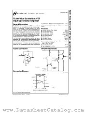 TL081 datasheet pdf National Semiconductor