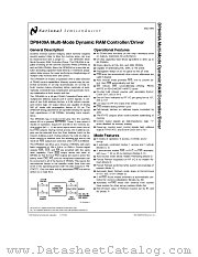 DP8409A datasheet pdf National Semiconductor