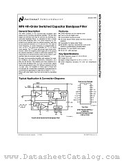MF8 datasheet pdf National Semiconductor