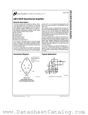 LM12 datasheet pdf National Semiconductor