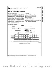 LM1881 datasheet pdf National Semiconductor