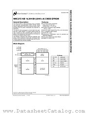 NMC27C16B datasheet pdf National Semiconductor
