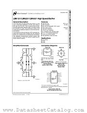 LM6221 datasheet pdf National Semiconductor