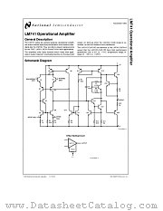 LM741 datasheet pdf National Semiconductor