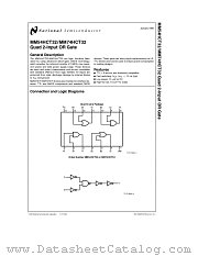 MM74HCT32 datasheet pdf National Semiconductor