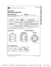 74F00 datasheet pdf National Semiconductor