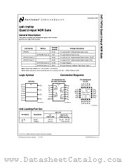 54F02 datasheet pdf National Semiconductor