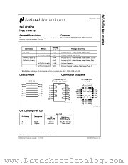 54F04 datasheet pdf National Semiconductor
