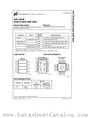 74F08 datasheet pdf National Semiconductor