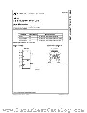 74F51 datasheet pdf National Semiconductor