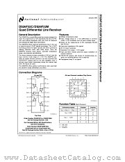 DS26F32C datasheet pdf National Semiconductor