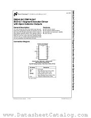 DM74LS47 datasheet pdf National Semiconductor