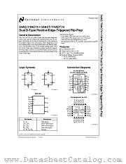 54AC74 datasheet pdf National Semiconductor