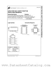54ACT158 datasheet pdf National Semiconductor