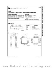 100371 datasheet pdf National Semiconductor