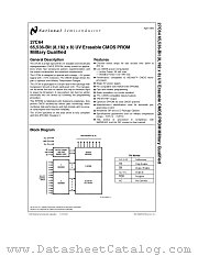 27C64 datasheet pdf National Semiconductor