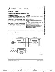 DP83901A datasheet pdf National Semiconductor