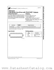 74FR16540 datasheet pdf National Semiconductor