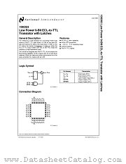 100393 datasheet pdf National Semiconductor