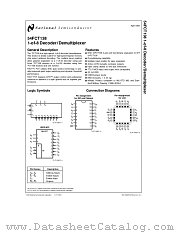 54FCT138 datasheet pdf National Semiconductor