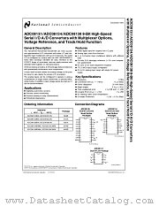 ADC08138 datasheet pdf National Semiconductor
