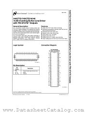 74ACTQ16540 datasheet pdf National Semiconductor