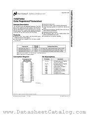 74ABT2952 datasheet pdf National Semiconductor