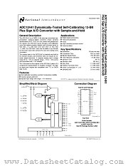 ADC12441 datasheet pdf National Semiconductor