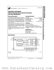 ADC08061 datasheet pdf National Semiconductor