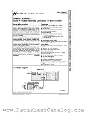 DP83902A datasheet pdf National Semiconductor