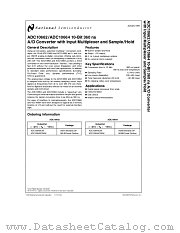ADC10662 datasheet pdf National Semiconductor