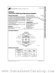 LMC6024 datasheet pdf National Semiconductor