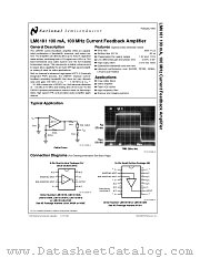 LM6181 datasheet pdf National Semiconductor