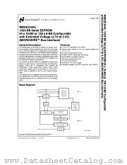 NM93C46AL datasheet pdf National Semiconductor