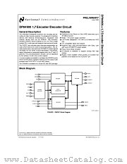 DP84901 datasheet pdf National Semiconductor