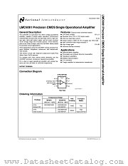 LMC6081 datasheet pdf National Semiconductor
