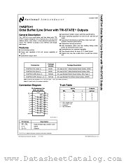 74ABT541 datasheet pdf National Semiconductor