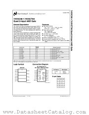 74VHC08 datasheet pdf National Semiconductor