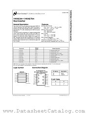 74VHC04 datasheet pdf National Semiconductor