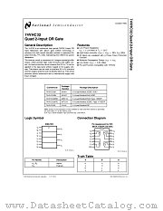 74VHC32 datasheet pdf National Semiconductor