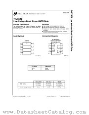74LVX02 datasheet pdf National Semiconductor