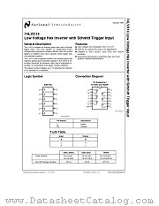 74LVX14 datasheet pdf National Semiconductor